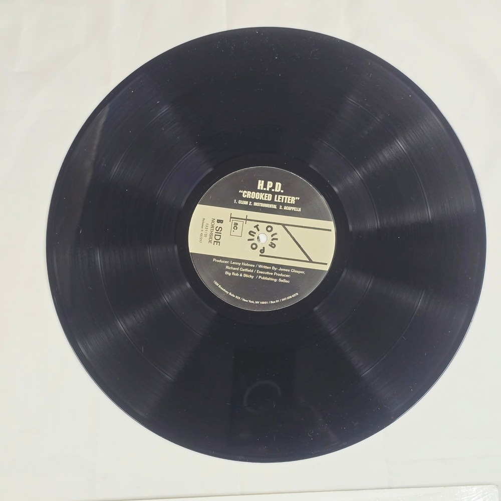 H.P.D. Fall Up In The Club Like Crooked Letter Vinyl Record 12" Black Hip Hop